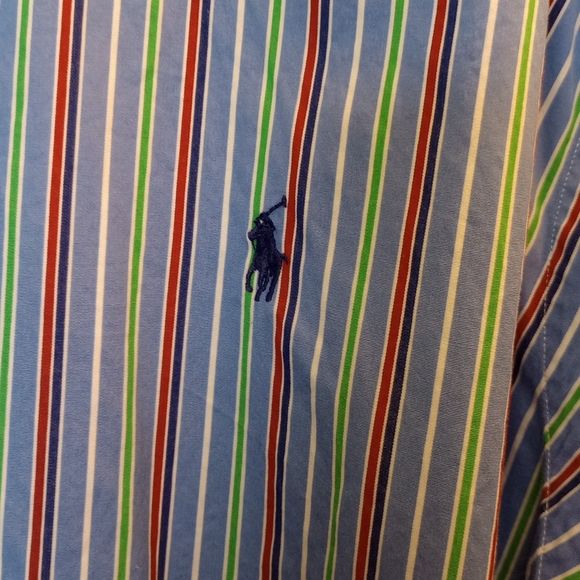 Ralph Lauren button down shirt size xxl bright color stripes classic fit - Picture 2 of 5